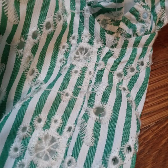 Mint Green Ruffle Sleeve Mini Dress - Picture 9 of 10